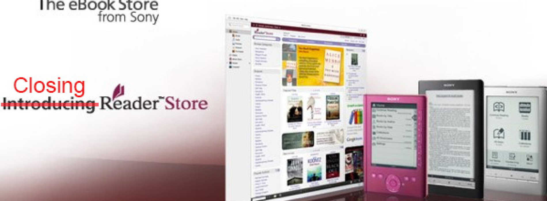 Sony ruší obchody Reader Store – konec ebook čteček Sony?