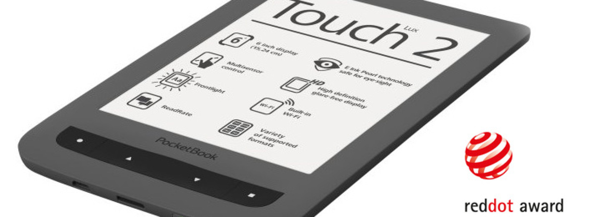 Čtečka PocketBook Touch Lux 2 získala ocenění Red Dot Award 2014