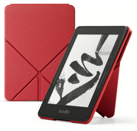 Amazon Protective Leather Cover for Kindle Voyage, Red