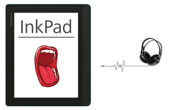 PocketBook Inkpad - předčítání textu (TTS - Text-to-speech)