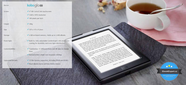 Kobo Glo HD specifikace