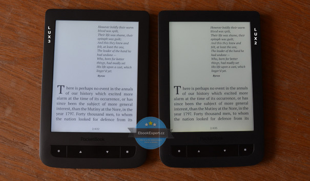 PocketBook Touch Lux 3 vs starší Lux 2