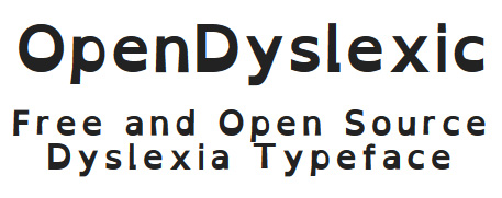 Font OpenDyslexic pro dysklektiky