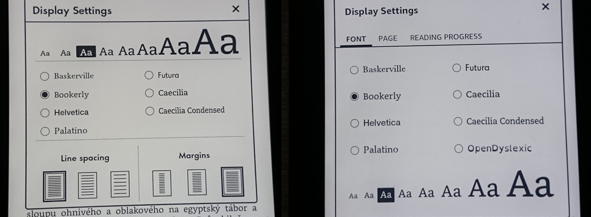 Nový vzhled uživatelského rozhraní pro Amazon Kindle 6 Touch, Kindle Paperwhite 2 a 3 a Kindle Voyage ve fw 5.7.2